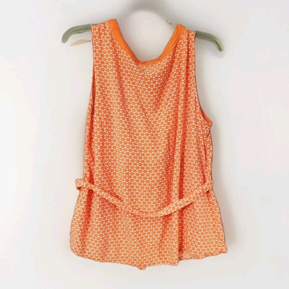 Tommy Hilfiger Sleeveless Top Womens XXL Belted Coral - Picture 3 of 5